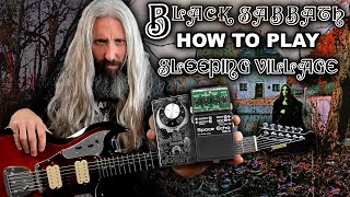 Black Sabbath Sleeping Village Guitar Lesson [upl. by Irac581]