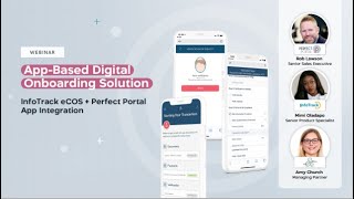 Webinar App Based Digital Onboarding Solution InfoTrack eCOS  Perfect Portal App Integration [upl. by Ennayk]