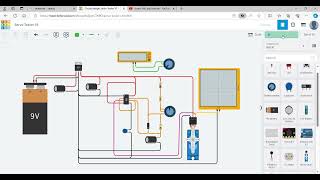 555 Servo Tester Simulation using Tinkercad [upl. by Neyut]