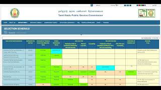 TNPSC  SELECTION SCHEDULE LATEST UPDATE 27112024 [upl. by Akkin]