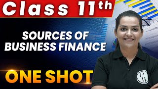 Sources Of Business Finance 1 Shot  Everything Covered  Class 11th  Business Studies 🔥 [upl. by Reinwald]