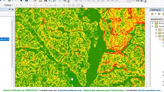 Comment générer les Courbes de niveau avec mnt dans arcgis [upl. by Johnna]