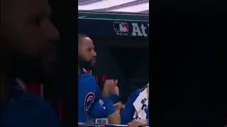 Cubs leadoff home run in World Series chicagocubs walkoffsport worldseries [upl. by Langston221]