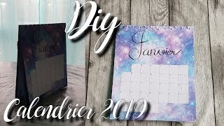 Diy  Réalisation du calendrier 2019 [upl. by Henigman642]