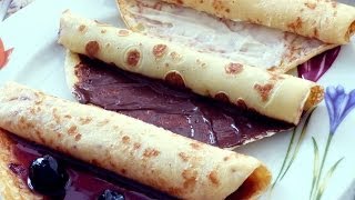 Receta básica de crepes  Cómo hacer crepes [upl. by Eedia]