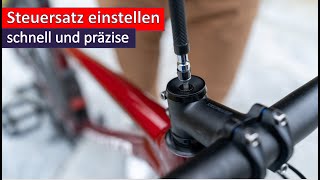 Steuersatz am Fahrrad einstellen  schnell und präzise [upl. by Refinney]