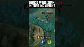 My Hands were Shaking in that movement 🥶😱 mlbb mobilelegends shorts [upl. by Sivet]