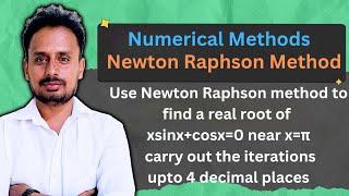 Newton Raphson Method  Numerical Methods  Formula amp Example [upl. by Starks]