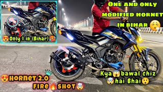 1 and Only Modified Hornet In Biharbackfire exhaustmodified hornet 160r only in bihar hornet 20 [upl. by Nnairac]