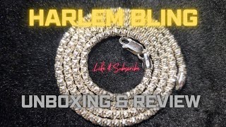 Harlembling 3mm 925 Silver Sparkle Ice Rope Chain Unboxing amp Review HARLEMBLING [upl. by Iggie]