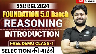 DEMO CLASS 1 REASONING INTRODUCTION CLASS  SSC FOUNDATION 5O  Abhishek Sharma [upl. by Seafowl]