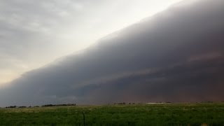 Squall Line Thunderstorm Comes Through West Texas June 13 2014 [upl. by Cirda467]