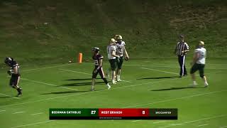 Highlights West Branch vs Beckman 9272024 [upl. by Ralleigh354]