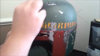 Boba Fett helmet Episode 24 Weathering and Topical Damage [upl. by Anigal]