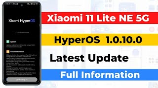 Xiaomi 11 Lite NE 5G HyperOS 10100 Update  10 Features  Widgets  Latest Update  New Update [upl. by Saiff]