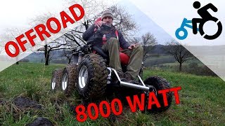 Offroad Wheelchair Zoom HexHog Vosara  v3 Geländerollstuhl Probefahrt  Rudolf Moos moosistdade [upl. by Fahy]