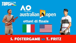 TOP SPIN 2K25  TORNEO AUSTRALIAN OPEN  Sim Fostergame ITALIA vs Taylor Fritz STATI UNITI [upl. by Nibbs789]