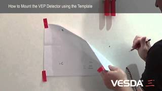 VESDAE VEPVEUVES  How to mount the Detector using the template [upl. by Selrac]