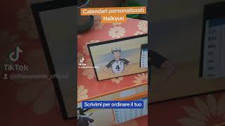 Calendari da tavolo 2025 personalizzati a tema Haikyuu [upl. by Ong]