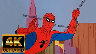 Spiderman Original Cartoon Theme Song  4K Remastered AI [upl. by Je]