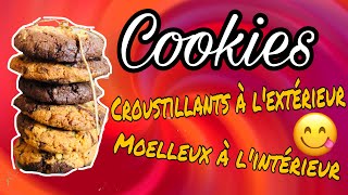 🍎❤️MEILLEURE RECETTE DE COOKIES DEUX CHOCOLATS STARBUCKS [upl. by Pelag944]