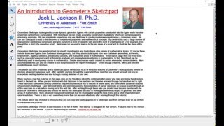 An Introduction to Geometers Sketchpad [upl. by Odlareg]