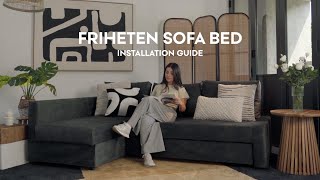 How to change your IKEA Friheten sofa covers with ZERO disassembly  Comfort Works [upl. by Clarke]