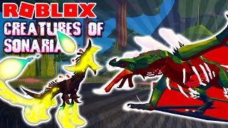 Roblox Creatures Of Sonaria  Halloween Creatures Salrahn amp Undoli Showcase [upl. by Kcuhc760]