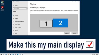 Windows 10 How to add and optimize additional displays [upl. by Ahsinut]