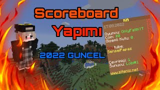 ATERNOS SCOREBOARD YAPIMI  2022 GÜNCEL [upl. by Aleek]