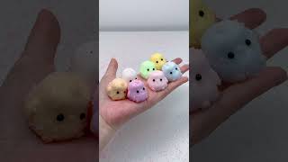 FUFUSQUISHY ASMR 🐣🎨 7pc mini rainbow chicken [upl. by Naujit]