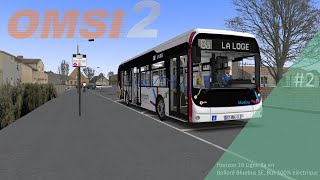 OMSI 2 2 Horizon 16 Ligne 8a en Bolloré Bluebus SE Bus 100 électrique [upl. by Omissam722]