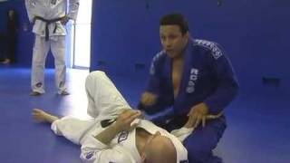 Renzo Gracie Demonstrates Gi Choke Setup From Side Control [upl. by Etnohc]