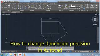 how to change dimension precision in Autocad [upl. by Henley13]