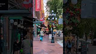 Water Street Gastown Vancouver video travel shorts gastown vanlifelive [upl. by Merow]