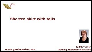 How to shorten shirt with tails [upl. by Intisar51]