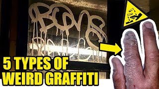 5 Types of Weird Graffiti [upl. by Lyons]