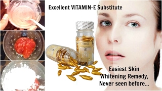 Excellent Substitute of Vitamin E Capsule SerumSkin Whitening Easiest remedyCure All type SPOTS [upl. by Aneles2]