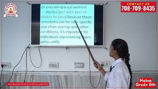 Ovarian Cancer Symptoms  Awareness Presentation by New Nav Bharat School Students [upl. by Ecneps]