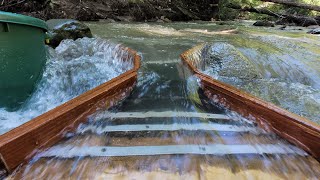 Gold Hours ⏳️ Alluvial Fan SluiceBox sands of time goldprospecting [upl. by Keraj]