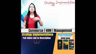 Strategy Implementation Process  UGCNTANETJRF  ugcnetcommercepaper2 ugcnetexam [upl. by Narra]