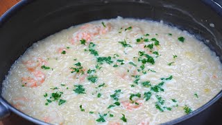 Cremiger Risotto mit Garnelen  selber machen  REZEPT [upl. by Durwyn]