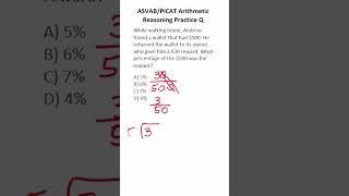 ASVABPiCAT Arithmetic Reasoning Practice Test Q percentage acetheasvab with grammarhero [upl. by Brasca]