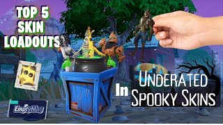 Top 5 Secret Spooky Skins in Fortnite [upl. by Enomahs]