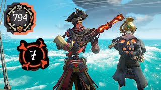 Getting a 7 streak then risking it all on the grind for golden bones 7941000  Sea Of Thieves [upl. by Dennett]