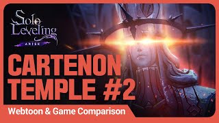 Solo LevelingARISE Webtoon amp Game Comparison Cartenon Temple 2 [upl. by Arraeis]