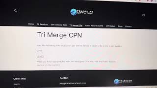 TRI MERGE your Cpn with no hard Inquiries fast 2024 [upl. by Pentheam473]