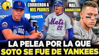 INCREIBLE POR ESTA RAZÓN JUAN SOTO ABANDONÓ a los YANKEES por PELEA CON SUS PADRES  MLB [upl. by Eseyt840]