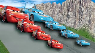 TRANSPORTING PIXAR CARS amp FRUITS WITH COLORED amp JOHN DEERE VS CLAAS VS TRACTORS  BeamNGdrive 983 [upl. by Stiegler]