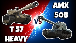 Tank Leszámolás T57 Heavy VS AMX 50B [upl. by Zedecrem]